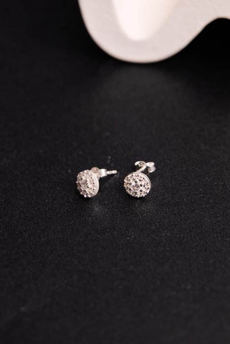 Heliophilia Silver Pendientes de Plata de Ley 925